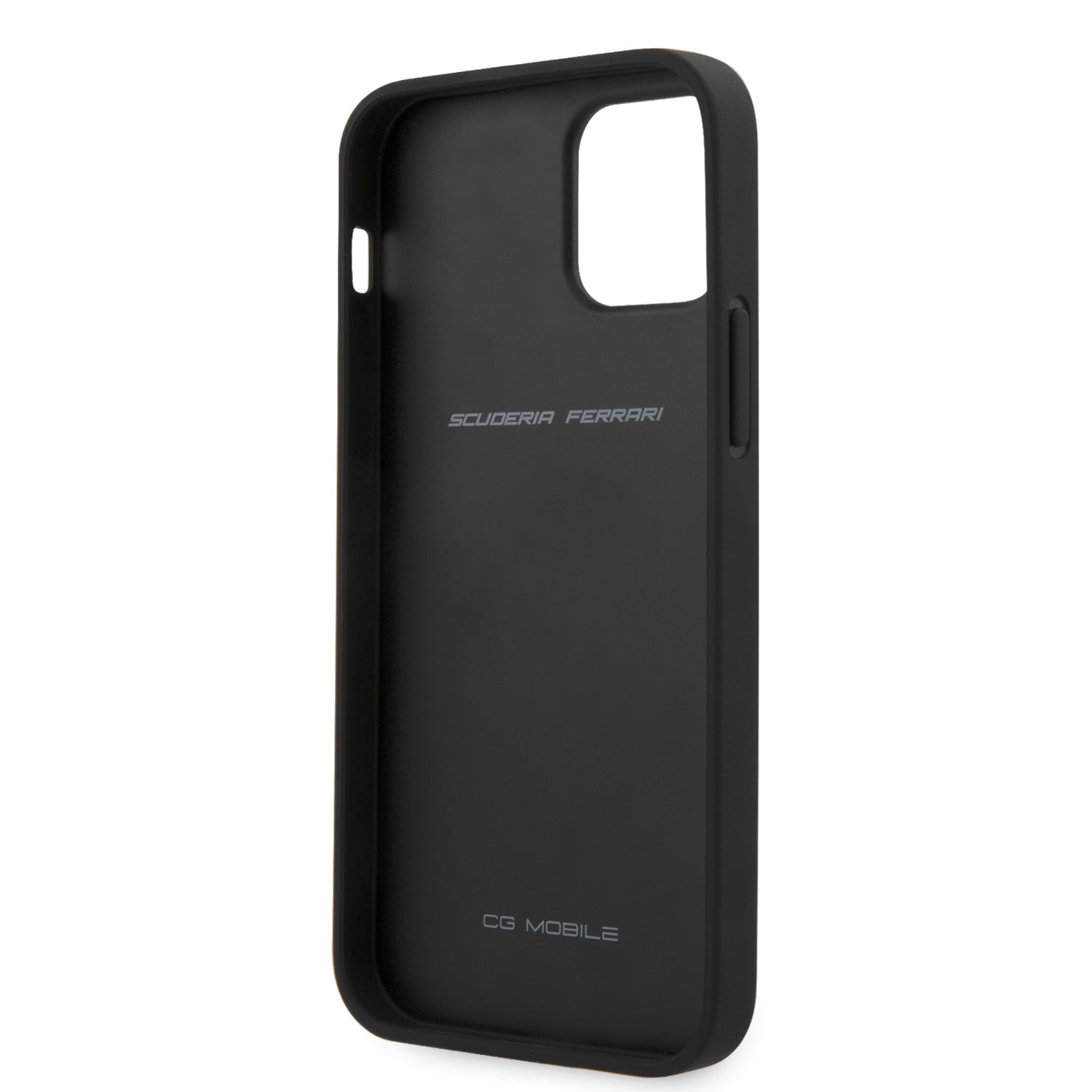 Ferrari "Off Track" Hard Leather Case with Embossed Stripes Θήκη προστασίας από γνήσιο δέρμα – iPhone 12 Pro Max (Κόκκινη/Leather/3D Logo)