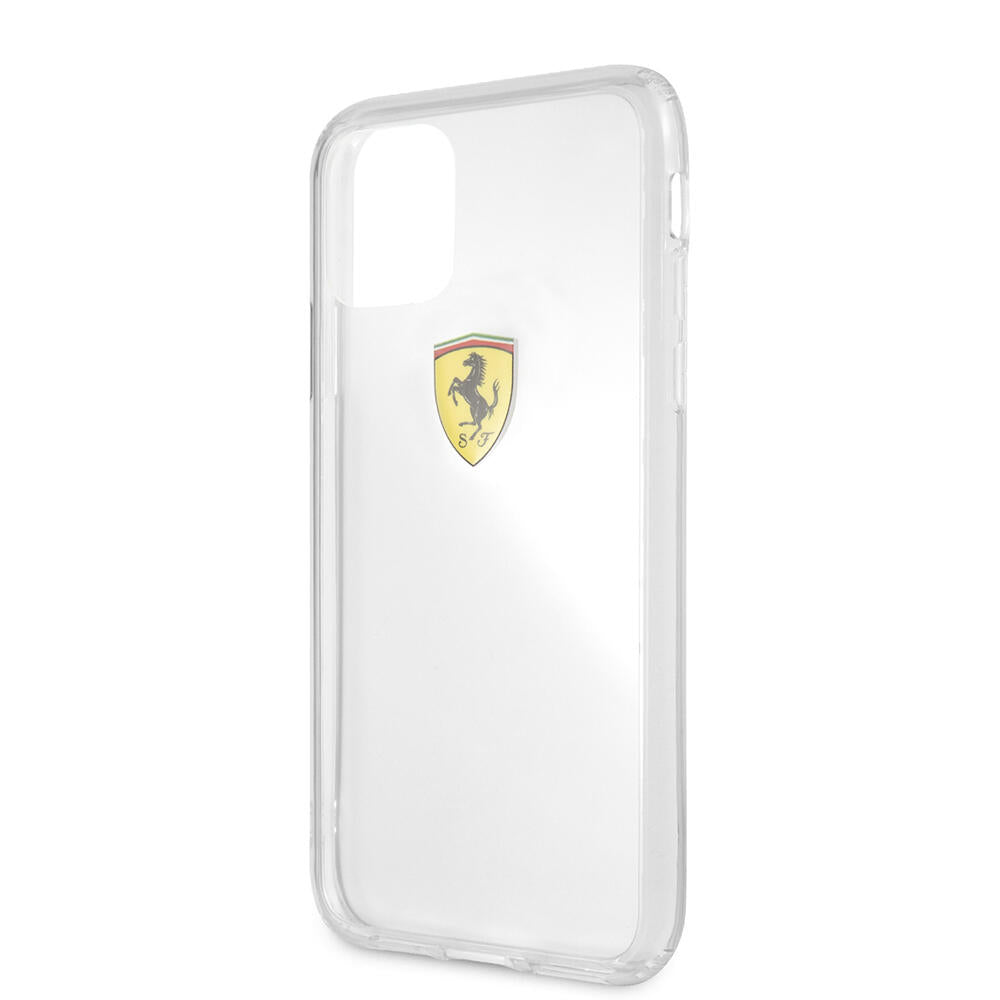 Ferrari Hard Case Clear Shockproof Θήκη προστασίας – iPhone 11 Pro Max (Διάφανη/3D Logo)