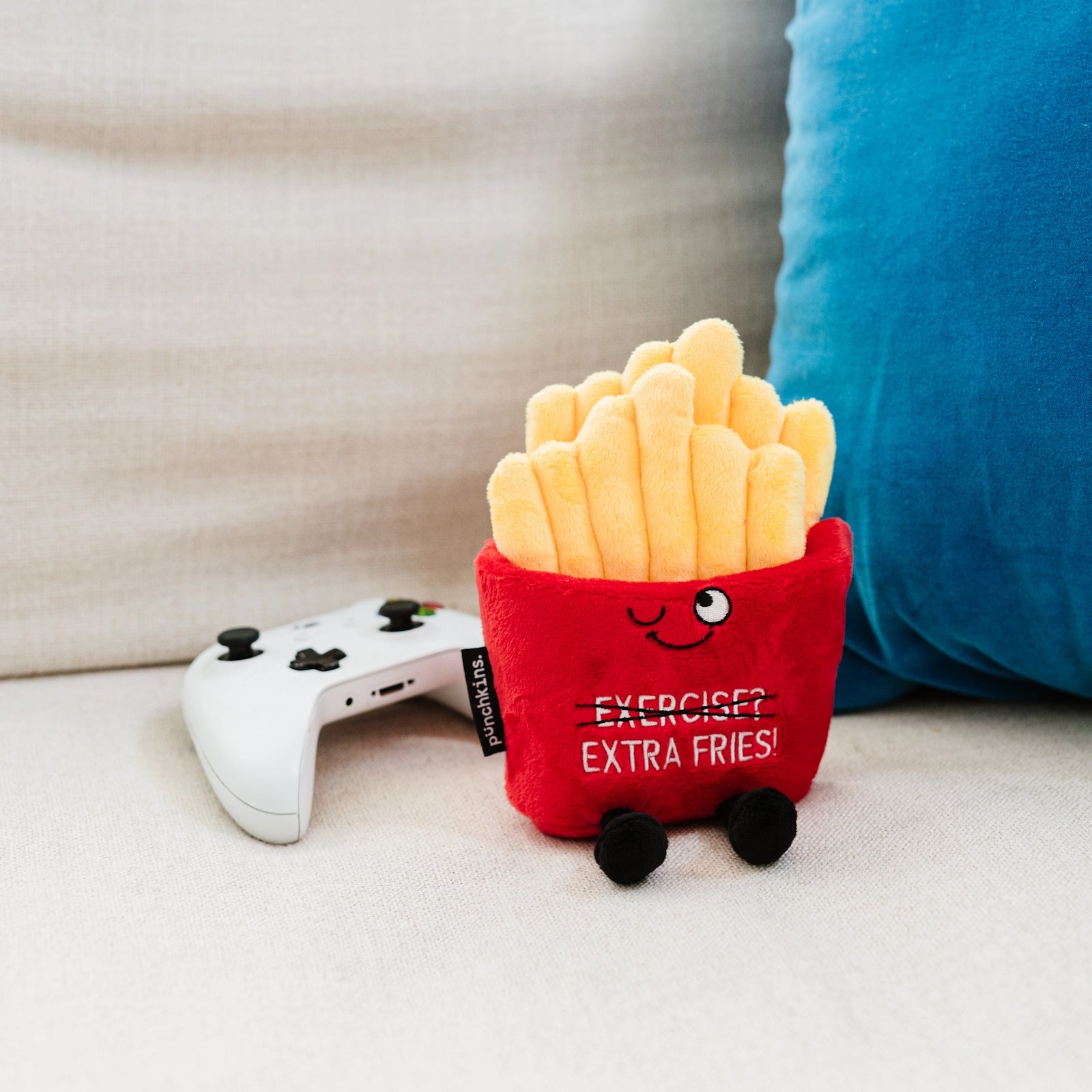 Punchkins Plush Πονηρές Τηγανιτές Πατάτες Λούτρινο – "Exercise Extra Fries"