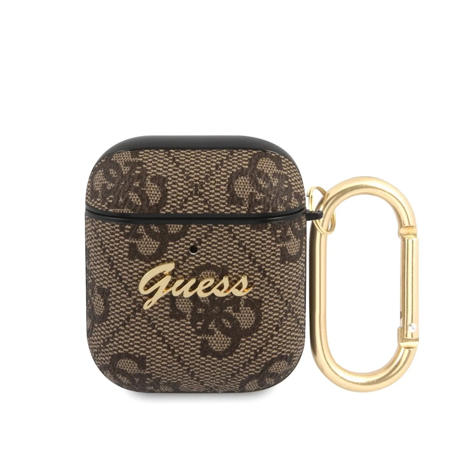 Guess Script Metal Logo Collection Θήκη Προστασίας Απο Δερματινη Για Apple Airpods 1/2 (καφε) – PhoneBazaar