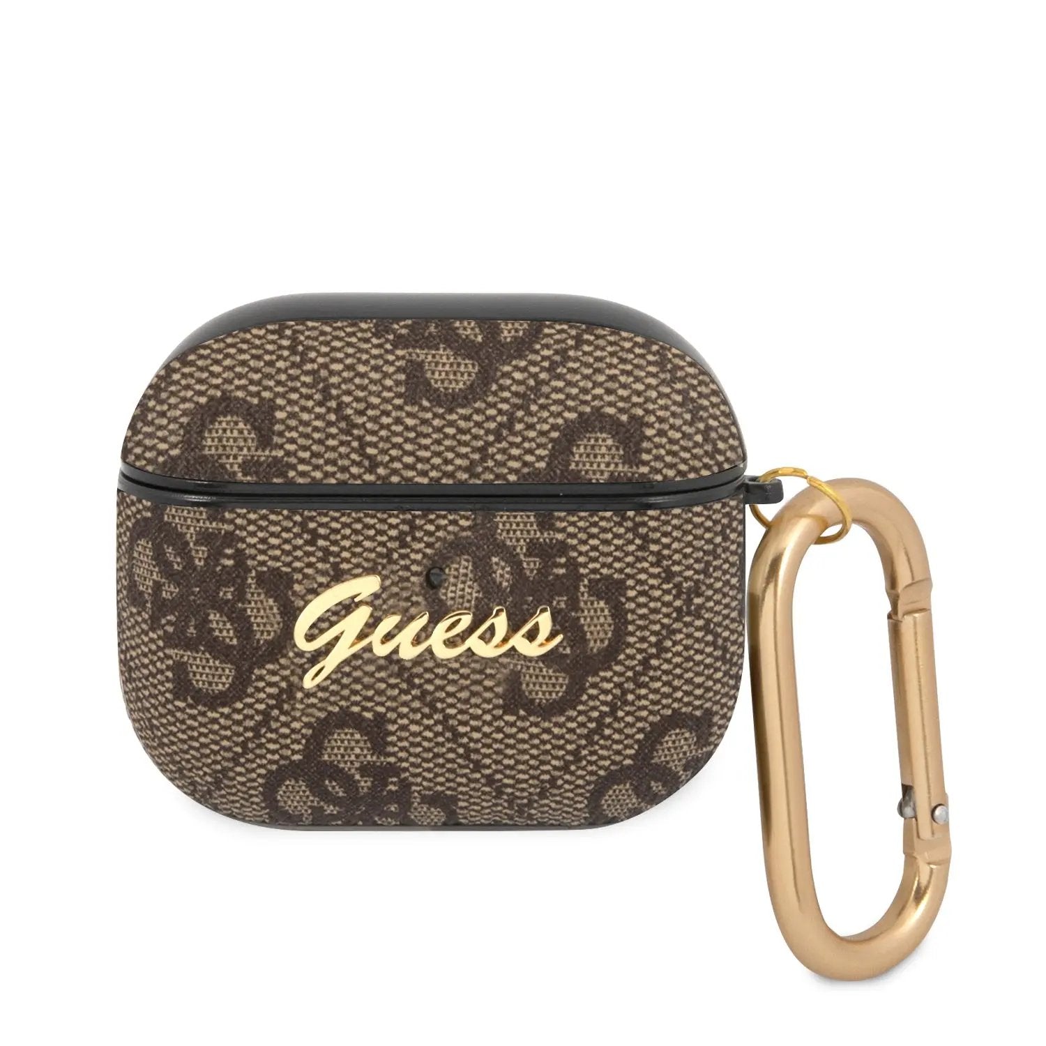 Guess Script Metal Logo Collection Θήκη προστασίας από δερματίνη για Apple Airpods 3 (Καφε) – PhoneBazaar