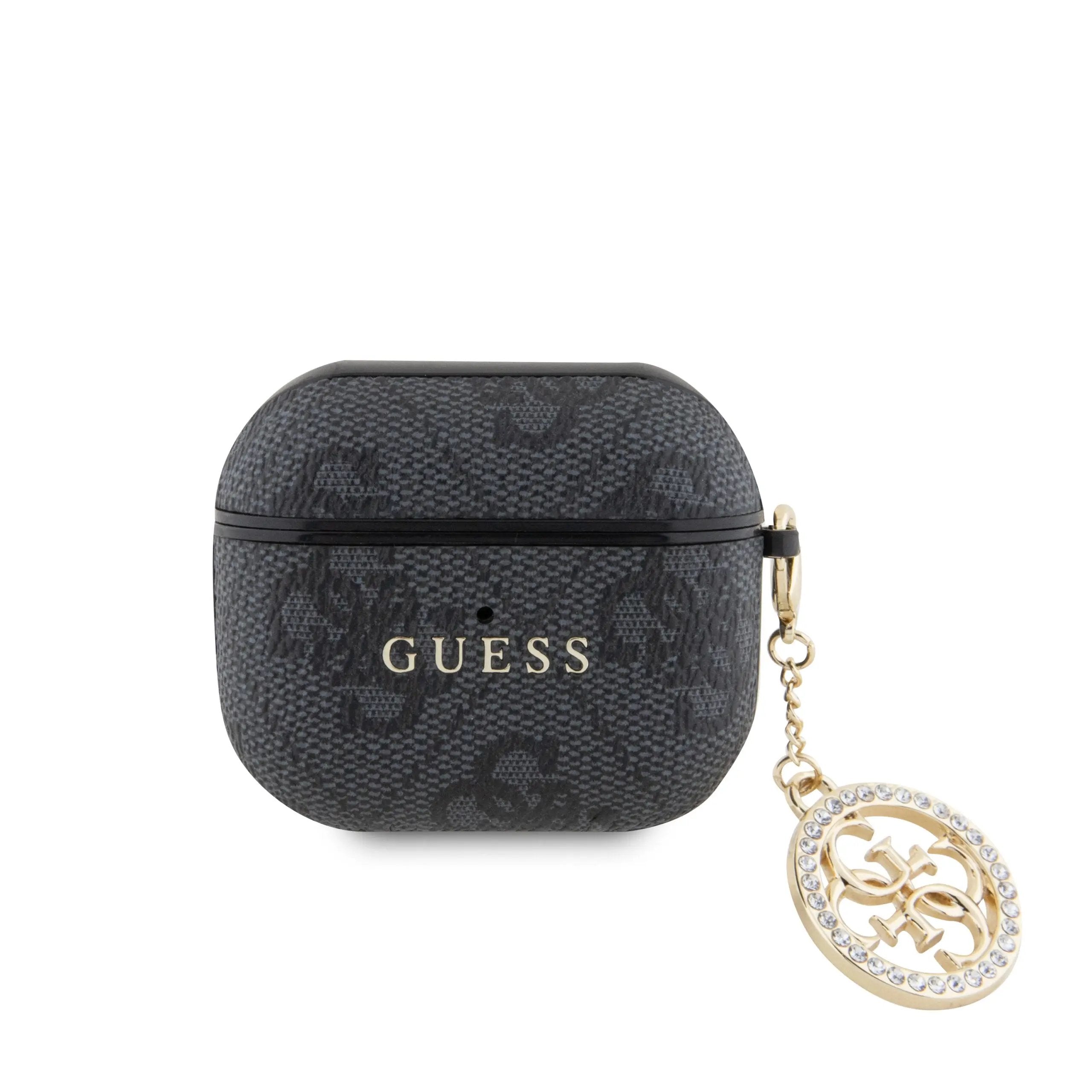 Guess "4g Strass Logo Collection" Case Θήκη Προστασίας Απο Σιλικόνη – Airpods 3 (black – Gua3p4e4cdk) – PhoneBazaar