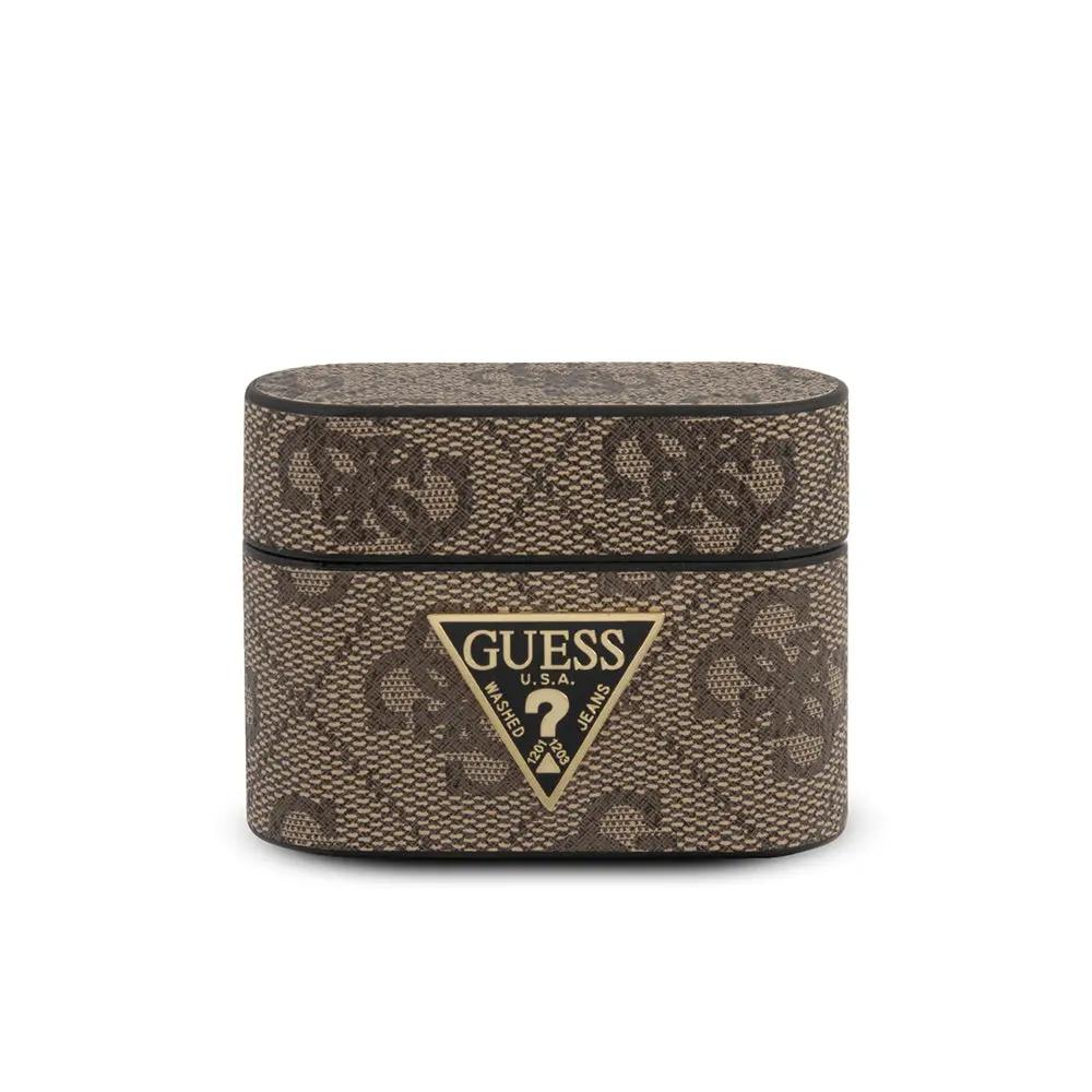 Guess Triangle Logo Pu Leather Case Θήκη Προστασίας Απο Μαλακη Δερματινη Saffiano Για Apple Airpods Pro (brown – Guacapvsatml4gb) – PhoneBazaar