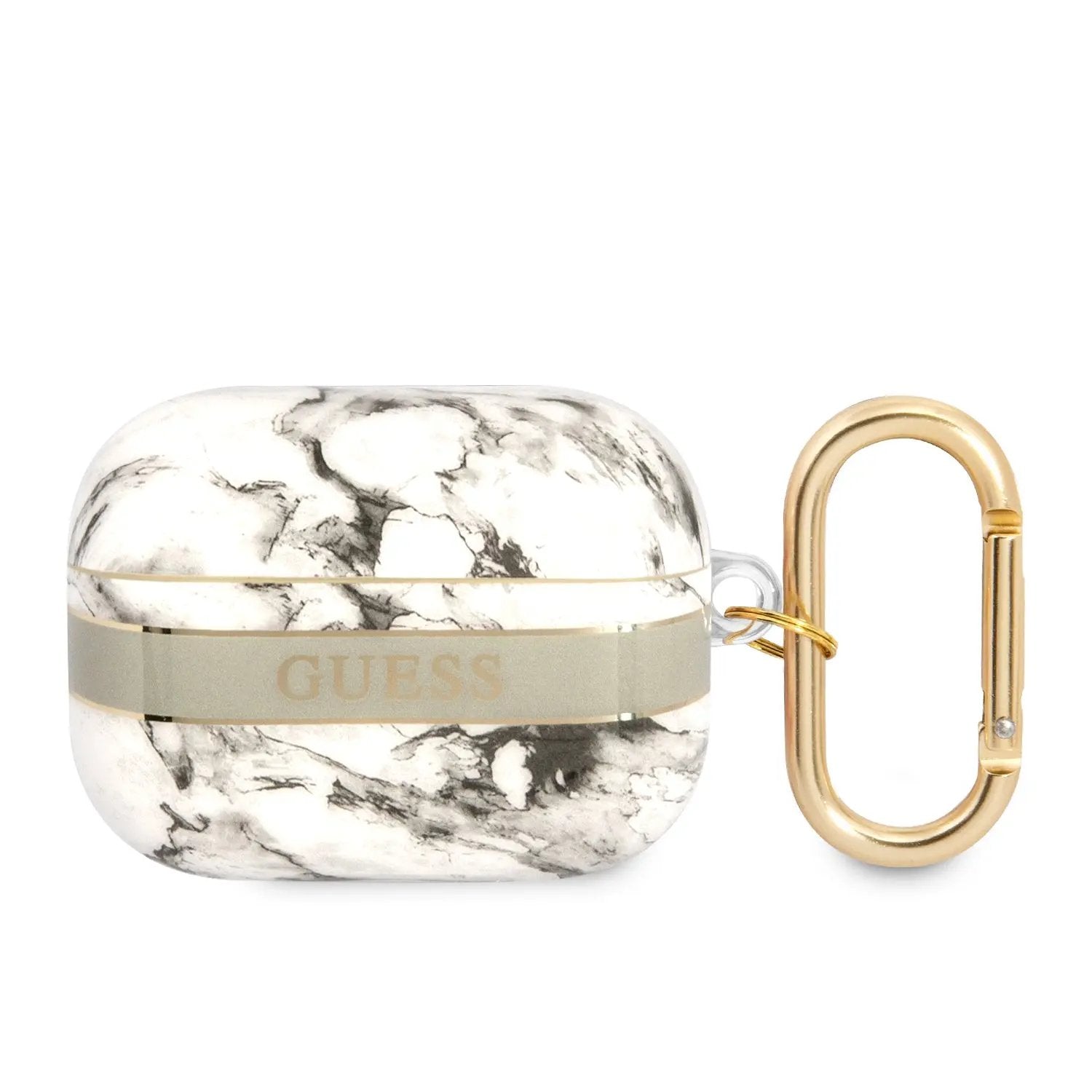 Guess “marble Collection” Printed Stripe Θήκη Προστασίας Με Οψη Μαρμαρου Για Apple Airpods Pro (grey) – PhoneBazaar