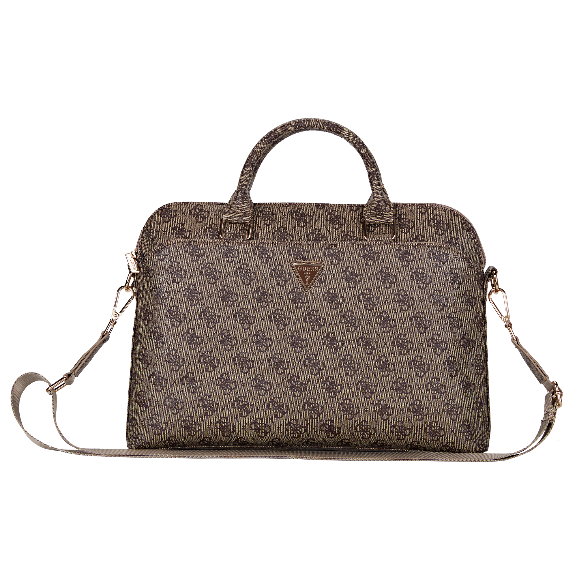 Guess Grained 4G Logo Computer Bag 15"-16" (Brown για GUCB15P4DPTW) – PhoneBazaar