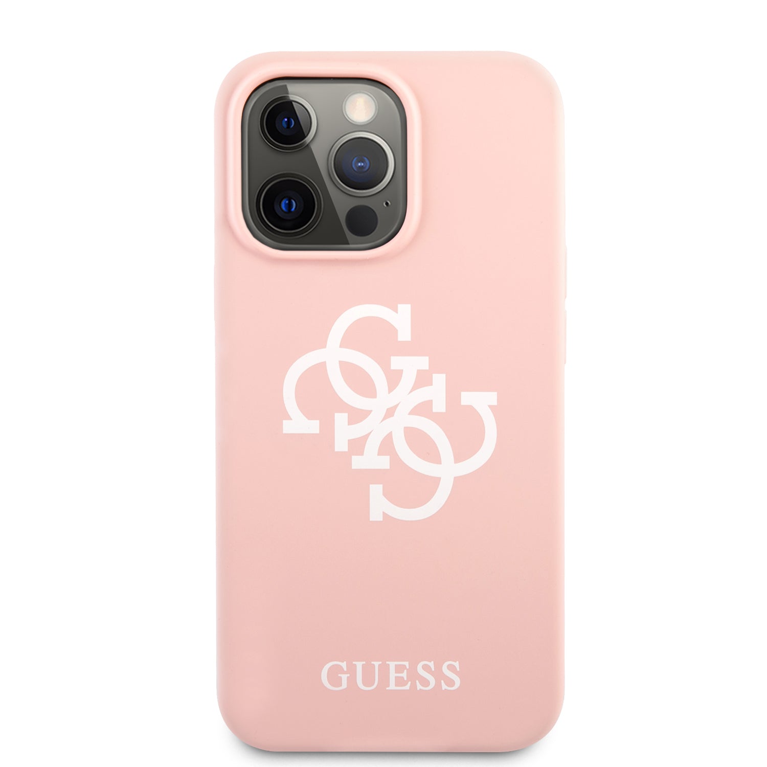 Guess "4G Logo Collection" Θήκη προστασίας από σιλικόνη – iPhone 13 Pro Max (Ροζ)