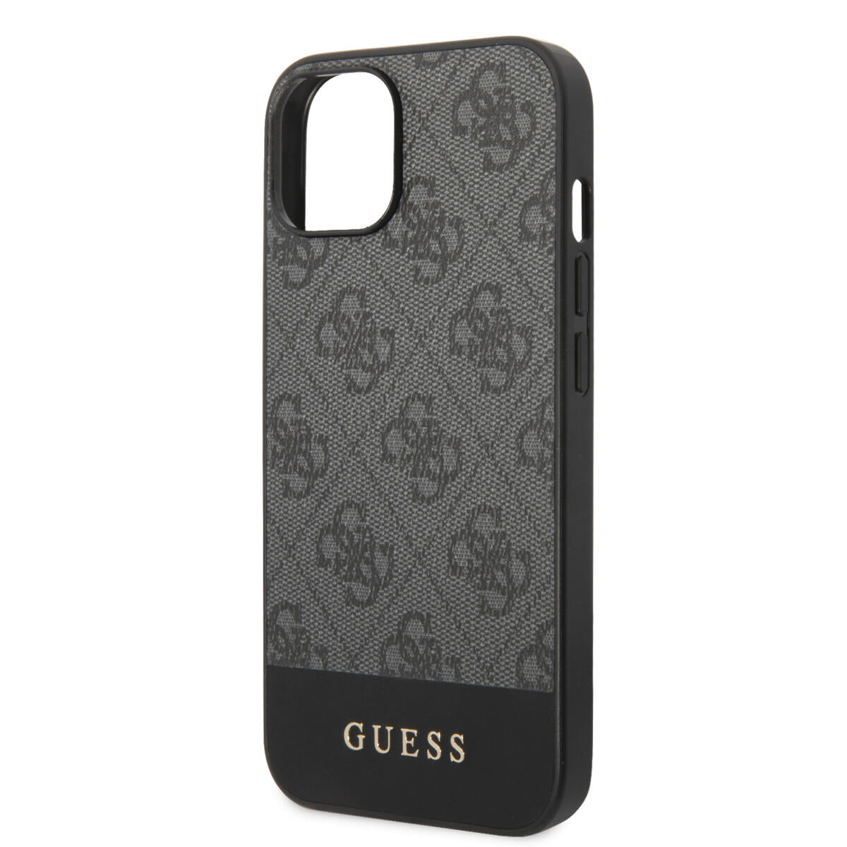 Guess "4G Logo Collection" Printed Stripe Θήκη προστασίας από δερματίνη – iPhone 14 Plus (Γκρι)