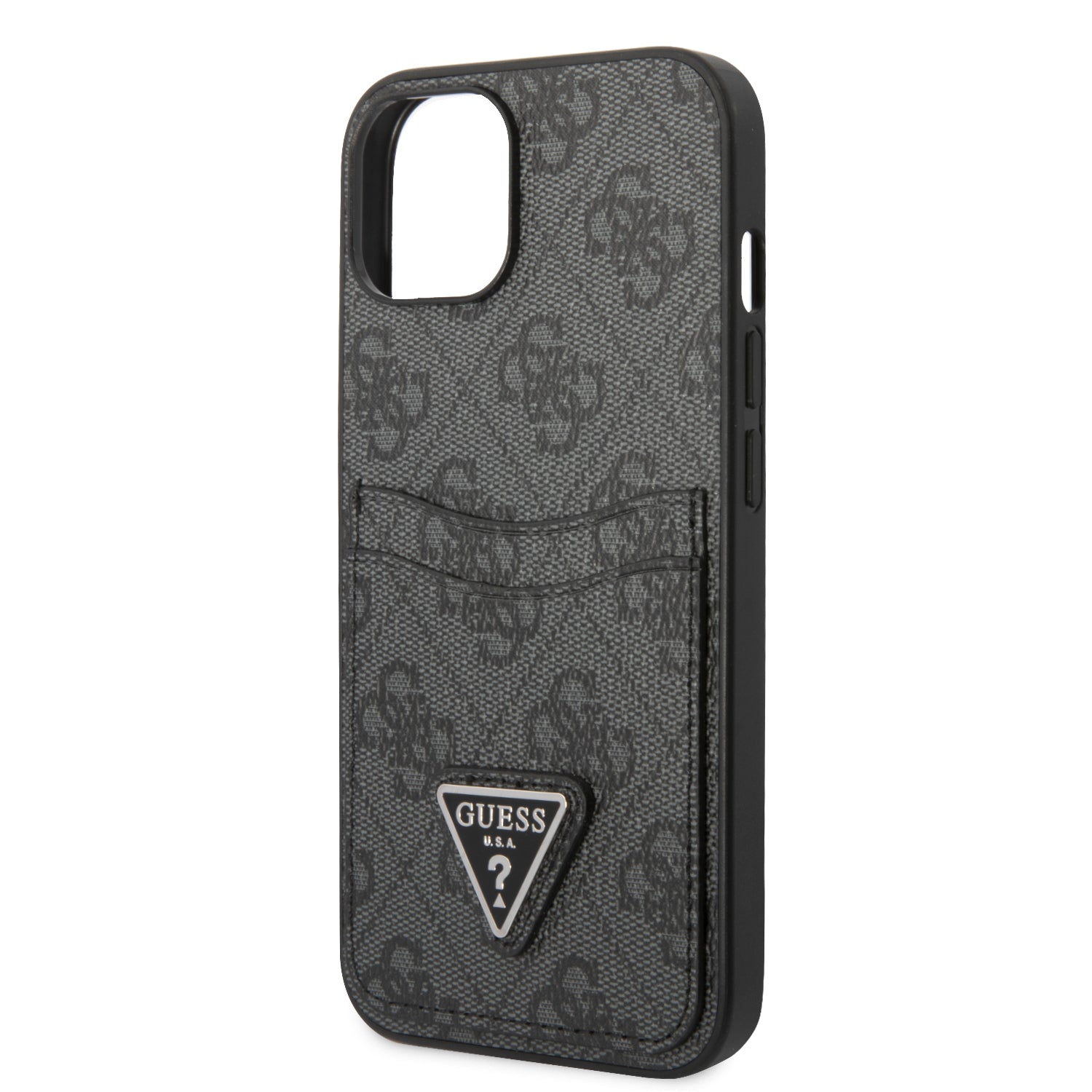 Guess “Triangle Logo Collection” Θήκη προστασίας με υποδοχή για πιστωτικές κάρτες – iPhone 14 Plus (Μαύρο)