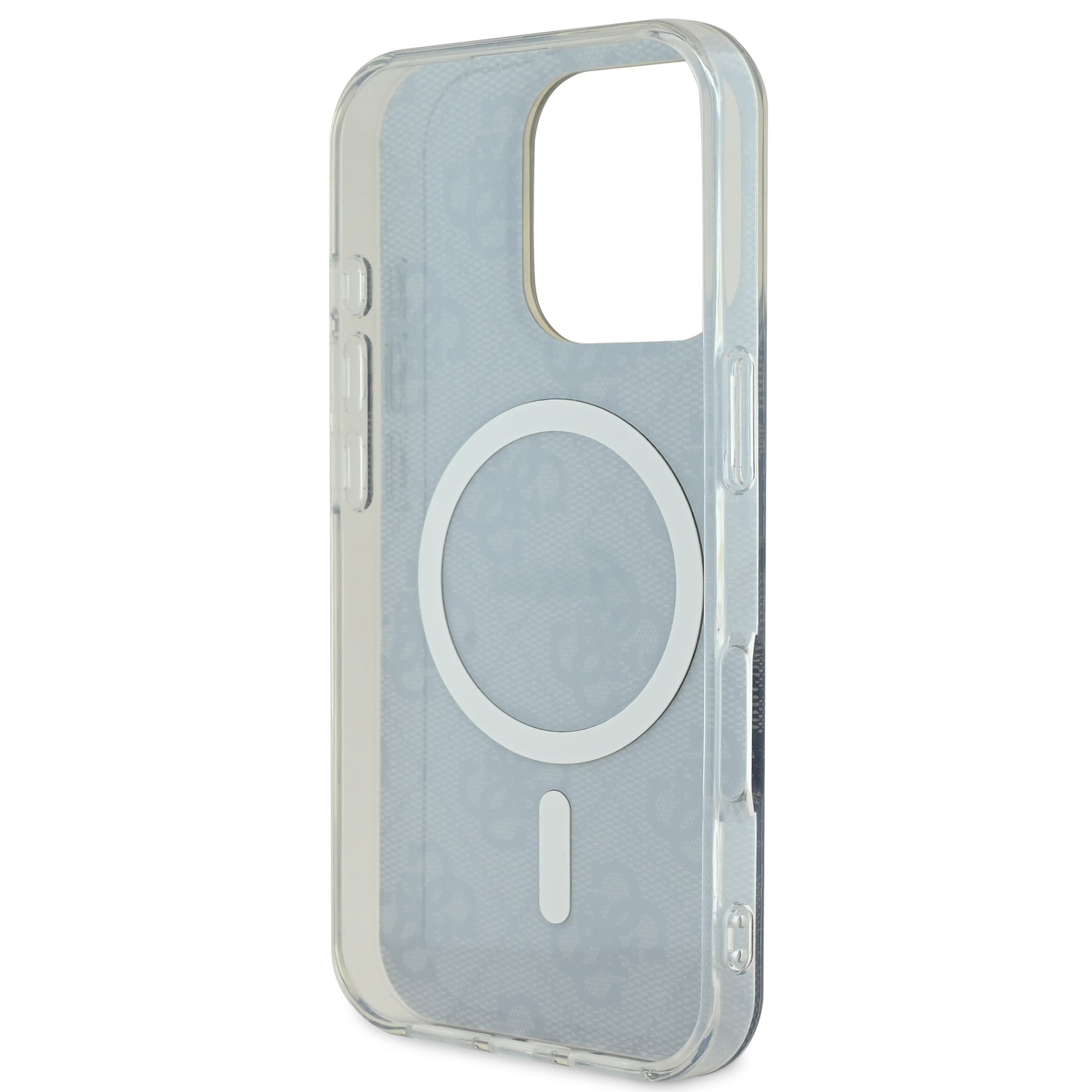 Guess Magsafe “4G Logο” Hard Case Ημιδιάφανη Θήκη προστασίας από σκληρό πλαστικό – iPhone 16 Pro (Διάφανο/Μαύρο – GUHMP16LH4STK)