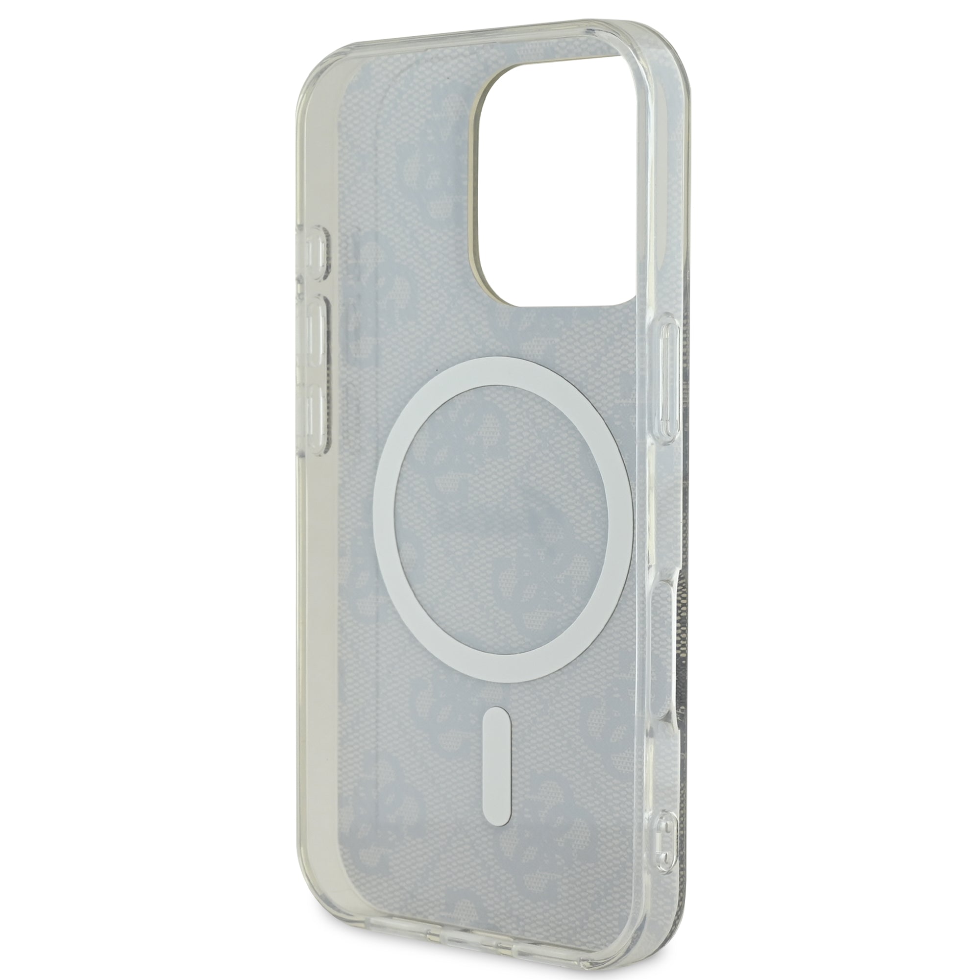 Guess Magsafe “4G Logο” Hard Case Ημιδιάφανη Θήκη προστασίας από σκληρό πλαστικό – iPhone 16 Pro (Διάφανο/Καφέ – GUHMP16LH4STW)