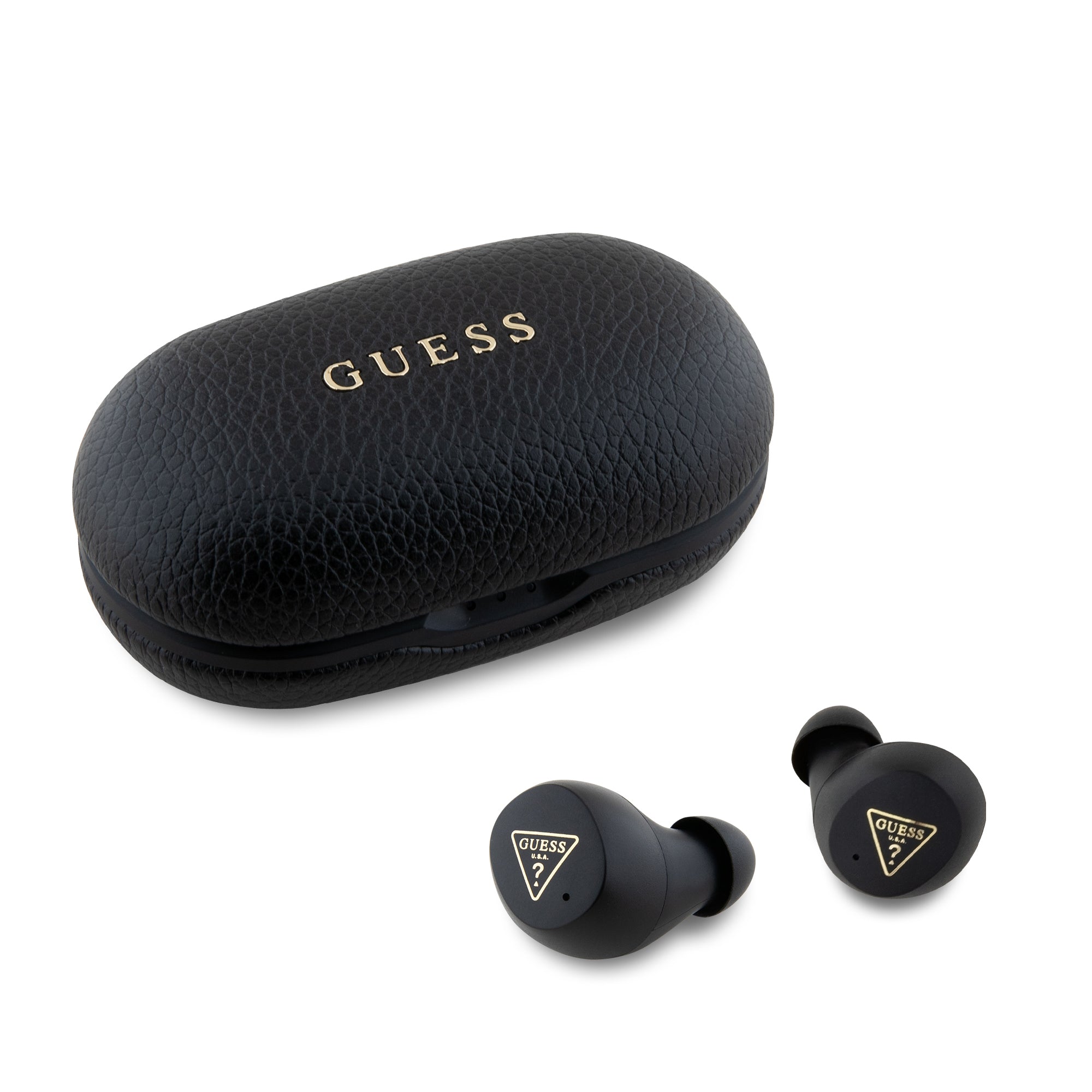 Guess Grained Printed Classic Logo True Wireless ENC Earphones (Black για GUTWSPGTSPSK) – PhoneBazaar