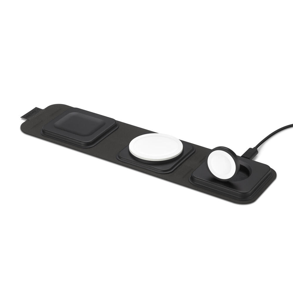 Mophie 2-in-1 Snap+ Travel Charger with Snap Adapter Μαγνητικός πολυφορτιστής ταξιδίου ισχύος 15W σε χρώμα μαύρο/γκρι