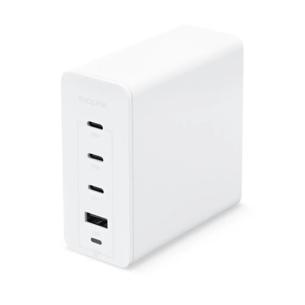 Mophie Speedport 120W 3xUSB-C PD 1xUSB-A GaN Fast Wall Charger Οικιακός φορτιστής 4 θυρών ταχείας φόρτισης ισχύος 120W (λευκός) (409909309) – PhoneBazaar