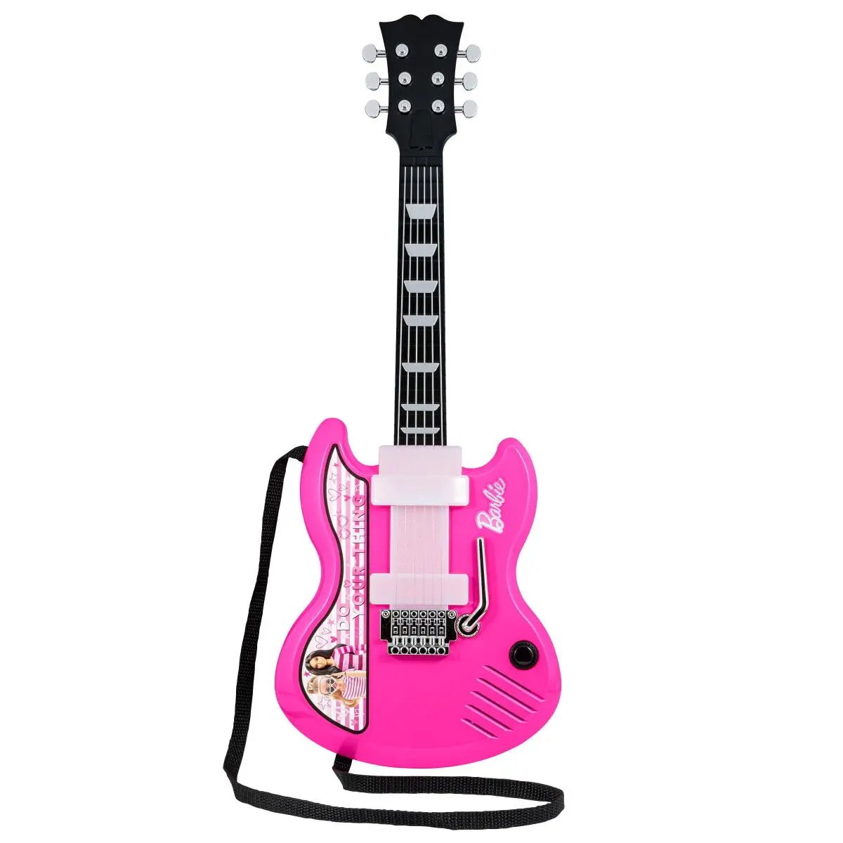 eKids Barbie Sing & Strum Guitar Ηλεκτρική Κιθάρα Karaoke για παιδιά με ενσωματωμένη μουσική, Sound Effects (BE-632) (Μωβ/Λευκό) – PhoneBazaar