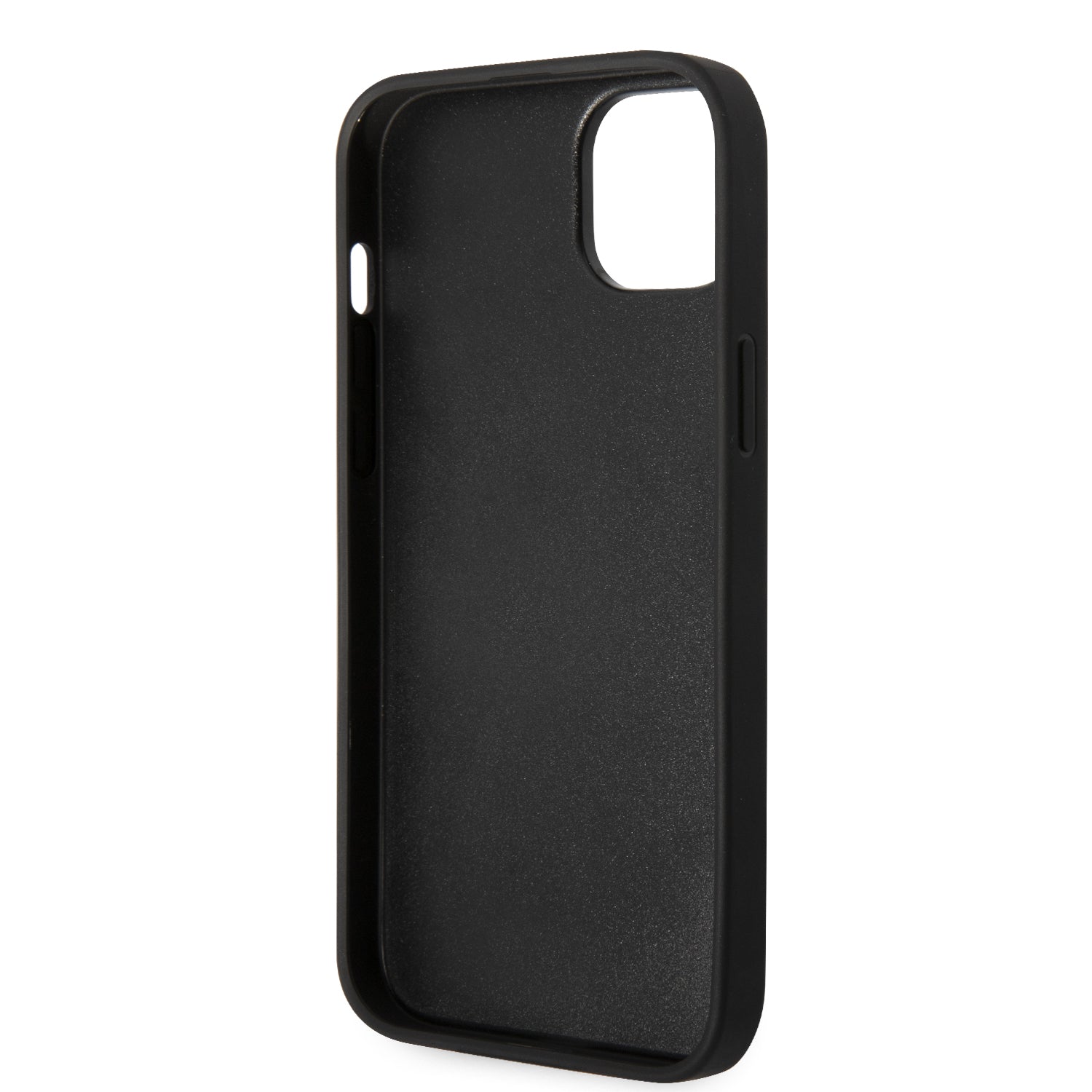 Karl Lagerfeld Glitter Flakes Case with Ikonik Patch and Metal Logo Θήκη προστασίας από σιλικόνη – iPhone 14 Plus (Glitter Black)
