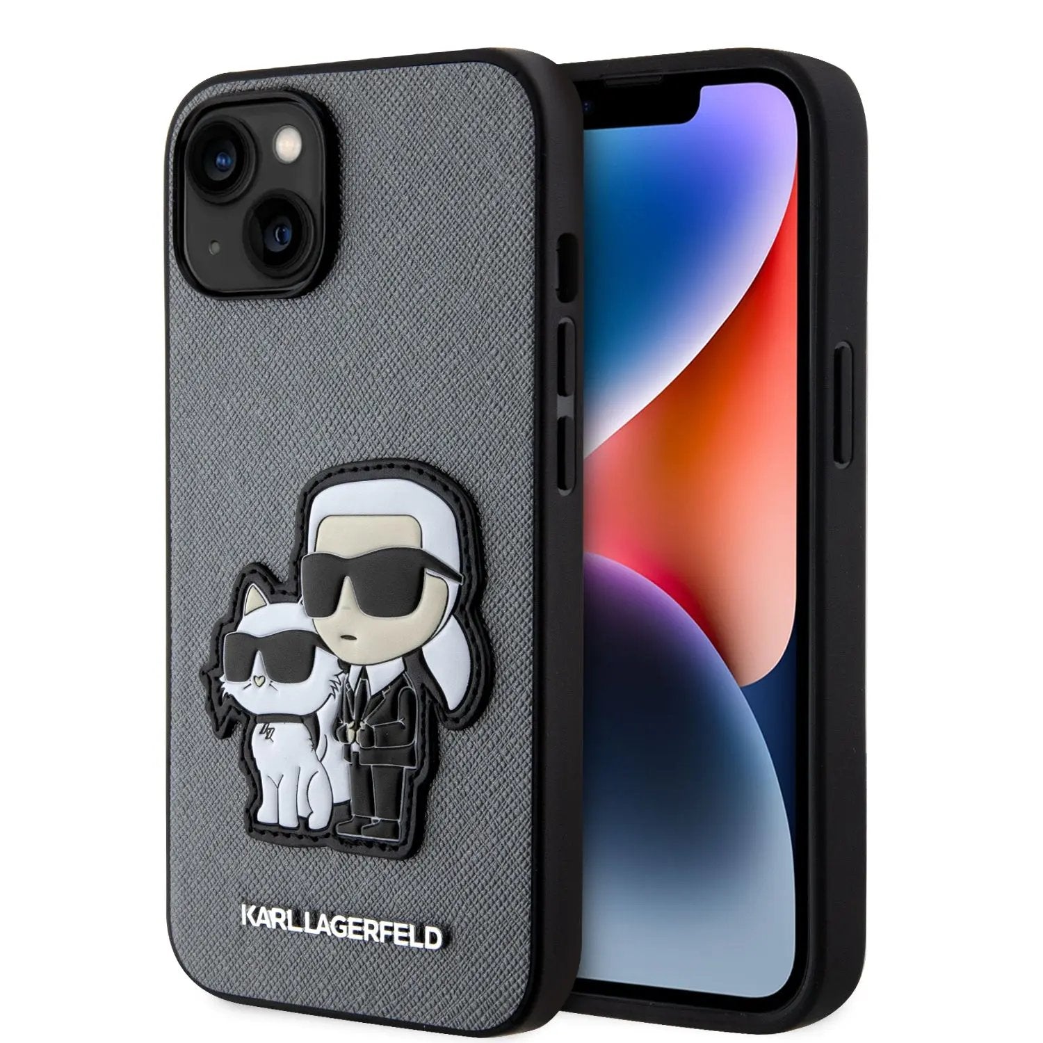 Karl Lagerfeld Ikonik Patch Saffiano Hard Case Θήκη Προστασίας Απο Δερματινη – Iphone 14 (ασημι – Klhcp14ssankcpg) – PhoneBazaar