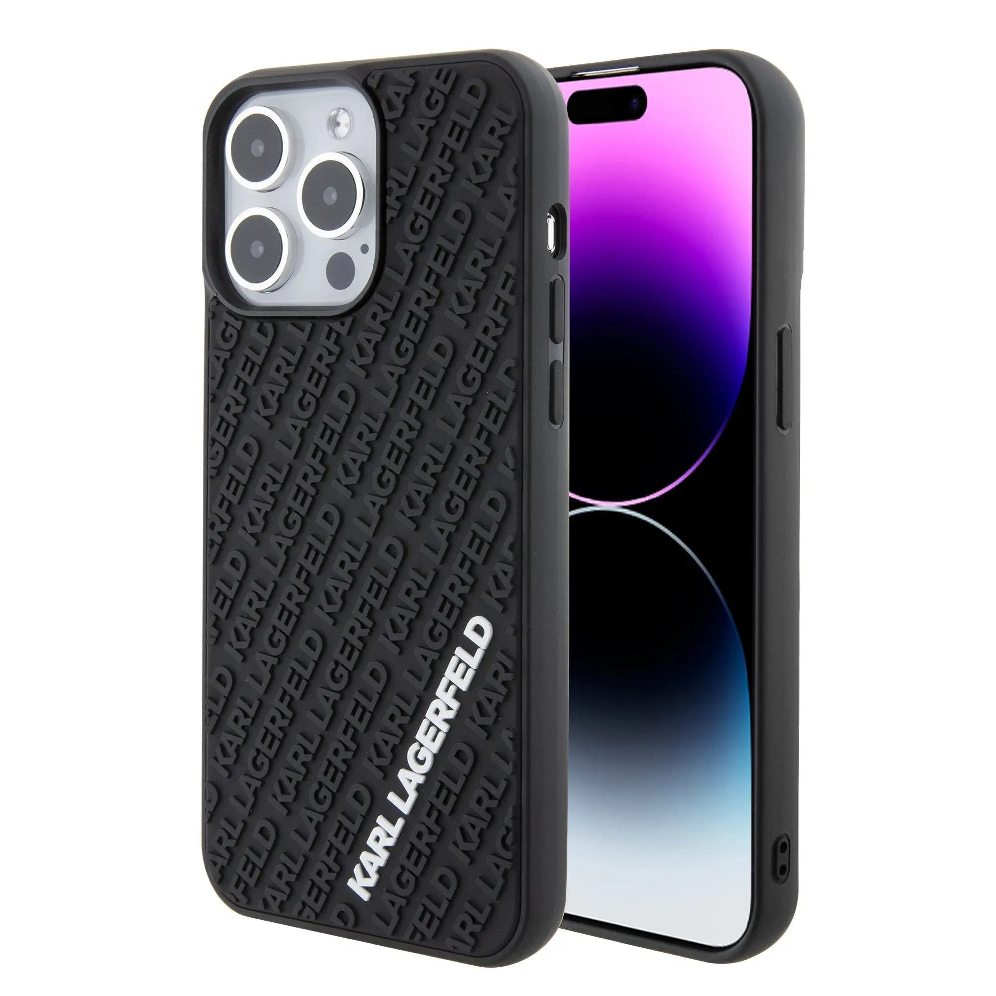 Karl Lagerfeld “karl 3d Logo Cover” Hard Case Θήκη Προστασίας Απο Σιλικόνη – Iphone 15 Pro Max (black – Klhcp15x3dmkrlk) – PhoneBazaar