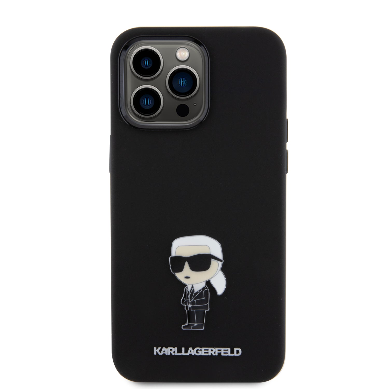 Karl Lagerfeld Ikonik Metal Pin Hard Case Θήκη προστασίας από σιλικόνη  – iPhone 15 Pro Max (Black – KLHCP15XSMHKNPK)