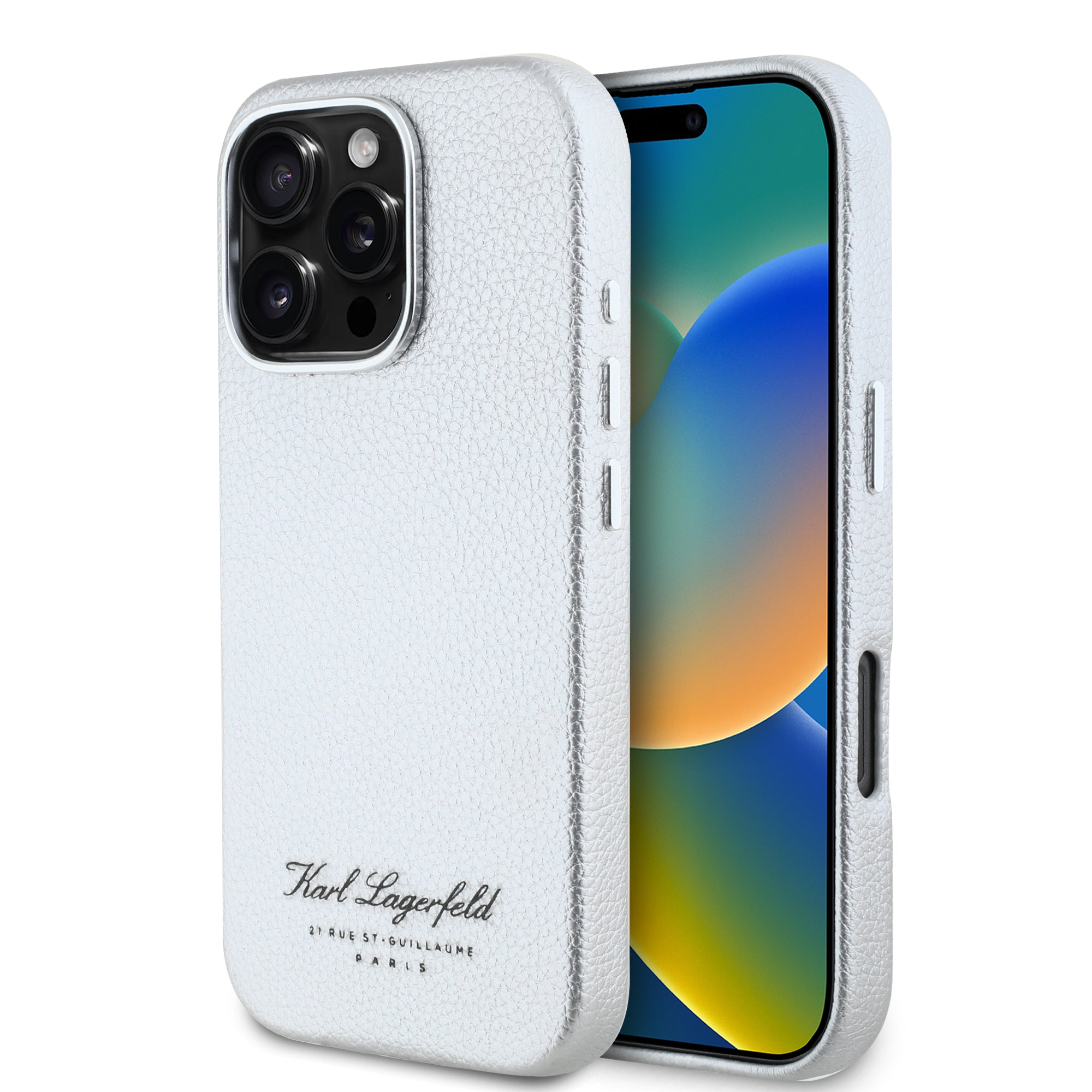 Karl Lagerfeld “Rue St.Guillaume Logo Collection” Θήκη προστασίας από σιλικόνη – iPhone 16 Pro (Γκρι – KLHCP16LPGWCMKHK) – PhoneBazaar