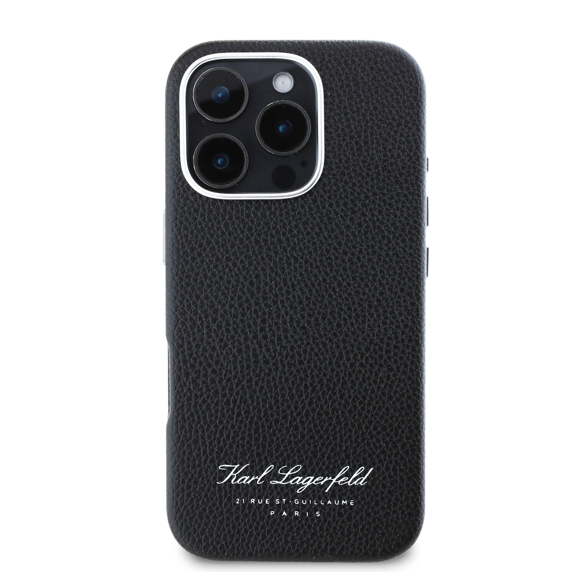 Karl Lagerfeld “Rue St.Guillaume Logo Collection” Θήκη προστασίας από σιλικόνη – iPhone 16 Pro (Μαύρο – KLHCP16LPGWCMKHK)