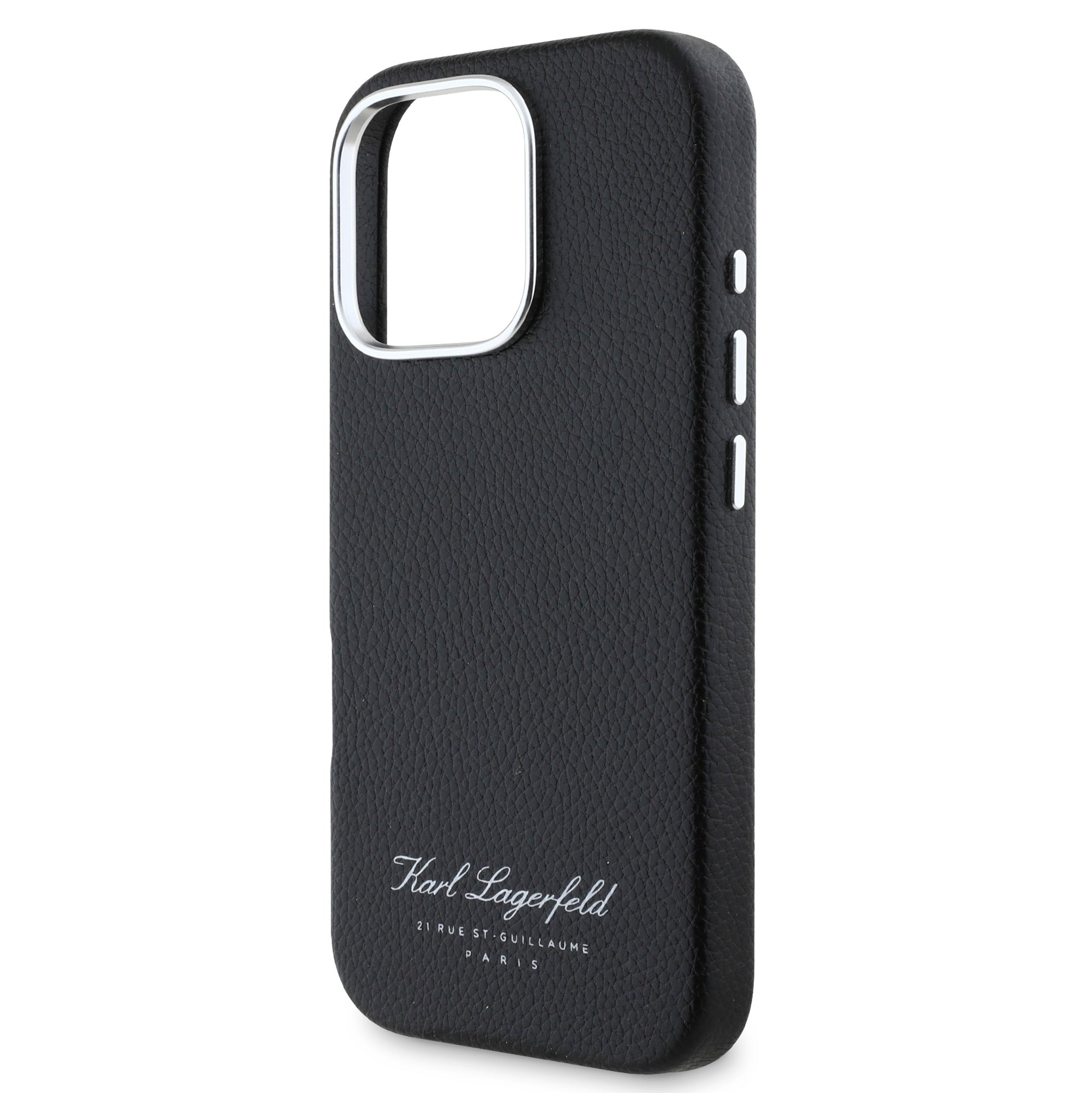Karl Lagerfeld “Rue St.Guillaume Logo Collection” Θήκη προστασίας από σιλικόνη – iPhone 16 Pro (Μαύρο – KLHCP16LPGWCMKHK)