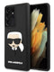 Karl Lagerfeld Liquid Silicone Case Karl'S Head Θήκη Προστασίας Από Σιλικόνη – Samsung S21 Ultra (Μαύρο - Klhcs21Lkh3Dbk) – Θήκη για κινητό από το PhoneBazaar.gr
