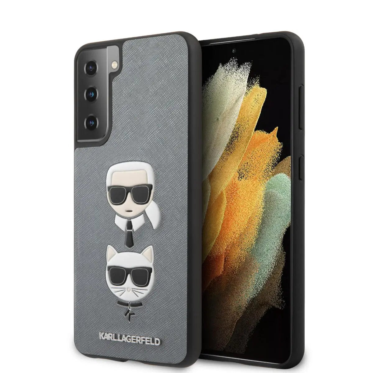 Karl Lagerfeld Ikonik Patch Saffiano Hard Case Θήκη Προστασίας Απο Δερματινη – Samsung Galaxy S21+ G996 (ασημι – Klhcs21msakickcsl) – PhoneBazaar