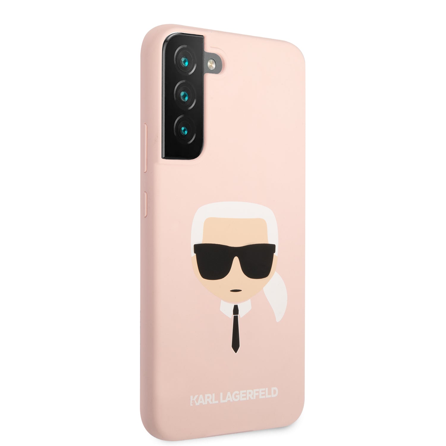 Karl Lagerfeld Saffiano Leather Hard Case Karl's Head Θήκη προστασίας από σιλικόνη – Samsung Galaxy S22 Plus (ροζ - KLHCS22MSLKHPI)