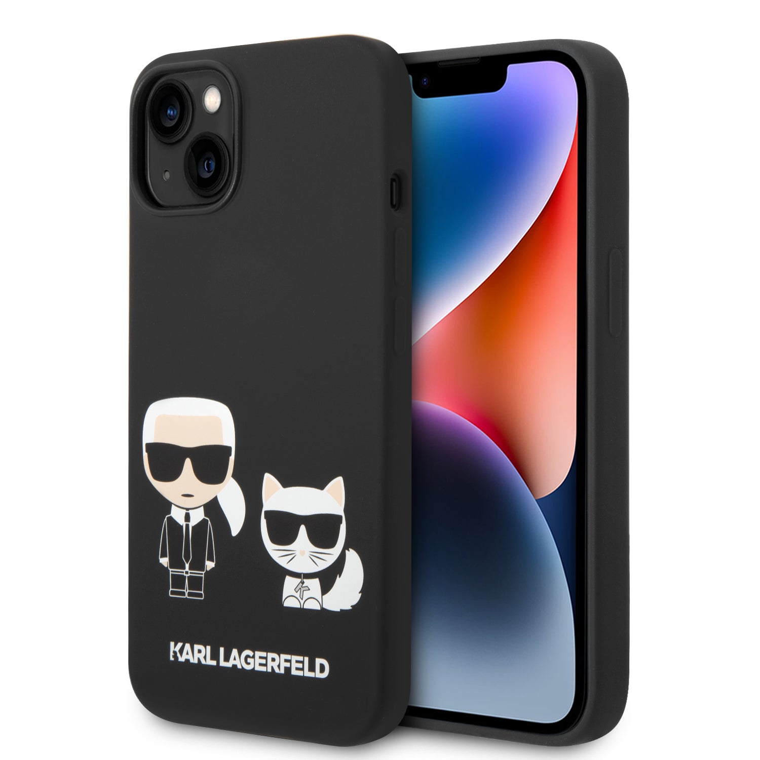 Karl Lagerfeld Silicone Case Karl+Choupette Θήκη προστασίας από σιλικόνη – iPhone 14 Plus (Μαύρο – KLHMP14MSSKCK) – PhoneBazaar