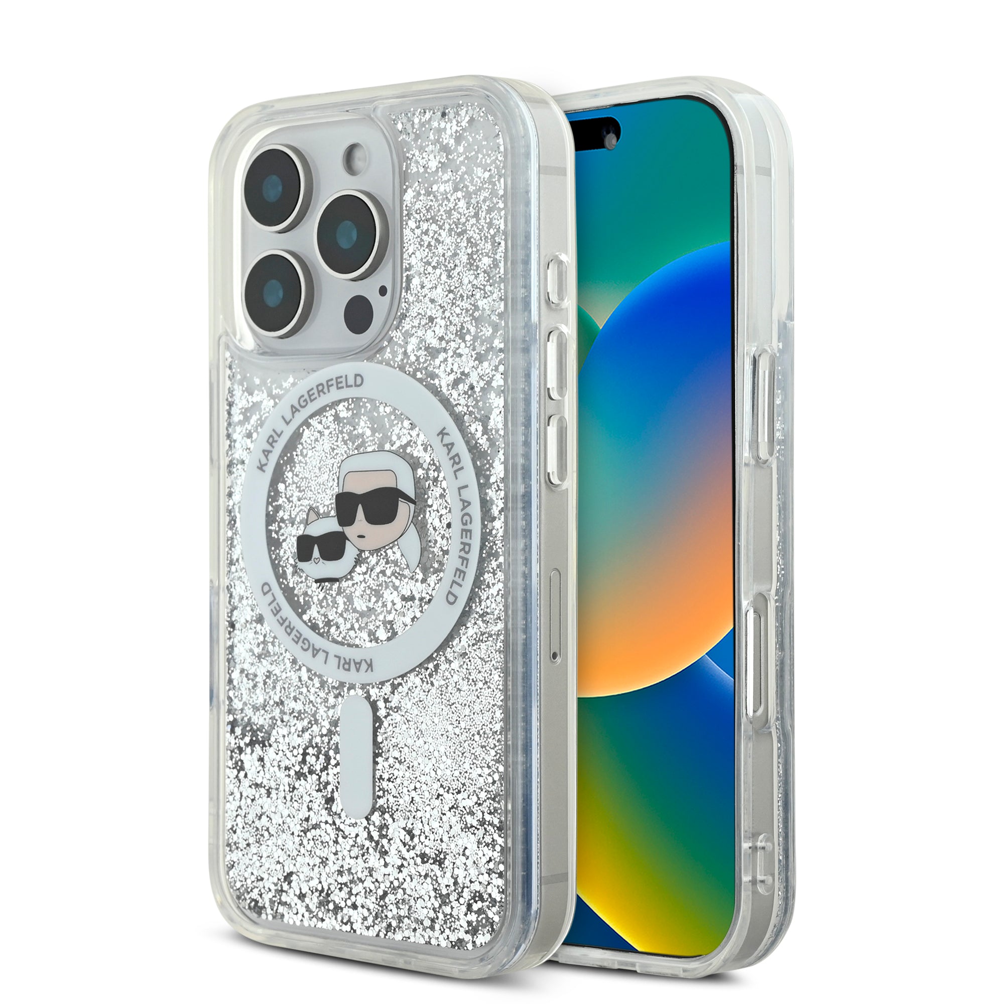 Karl Lagerfeld Magsafe Ringstand Liquid Glitter Hard Case Θήκη Προστασίας Απο Σκληρο Πλαστικο – Iphone 16 Pro Max (glitter Διάφανη – Klhmp16xlgkcsgh) – PhoneBazaar