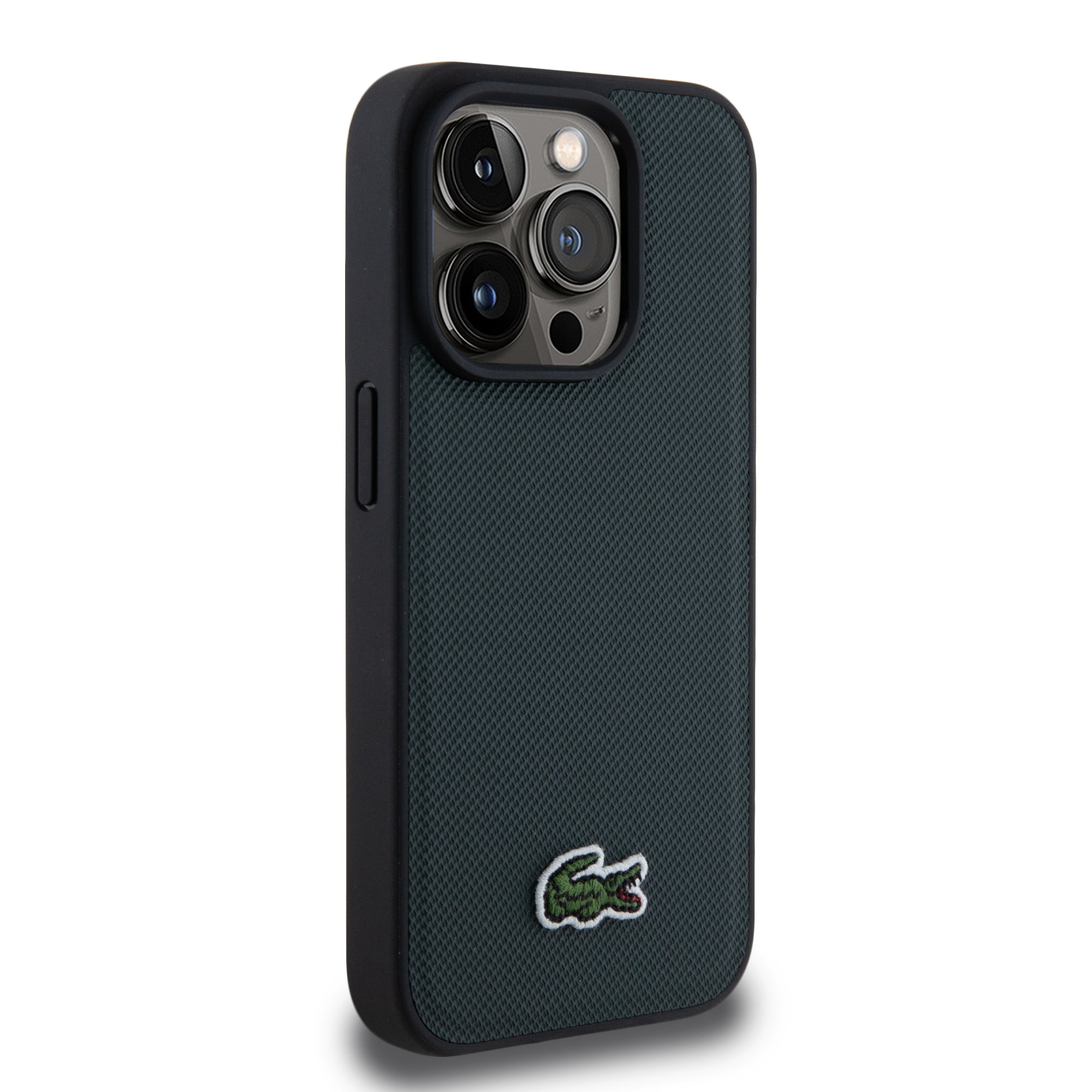 Lacoste Magsafe Iconic Petit Pique Θήκη προστασίας από Δερματίνη με κεντημένο Logo για iPhone 15 Pro (Sinople/Green)
