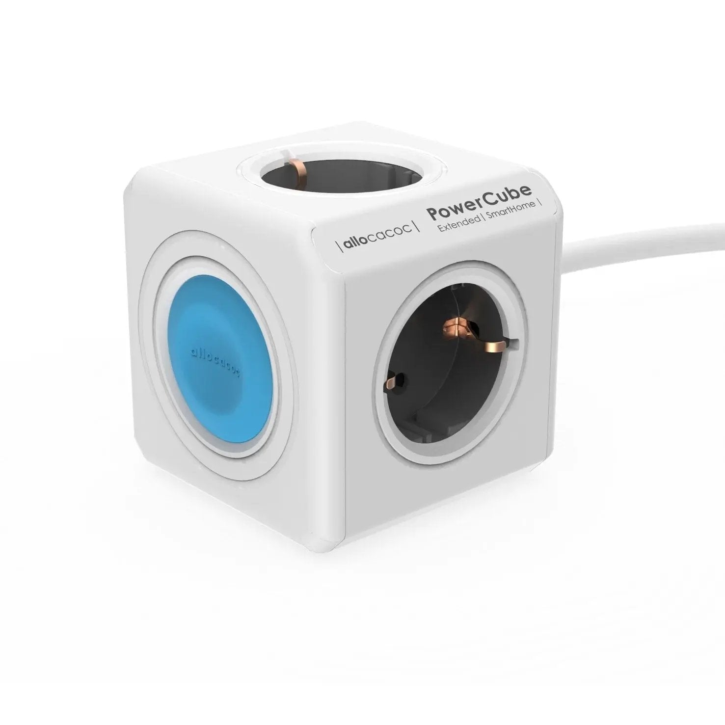 Allocacoc® PowerCube |Extended SmartHome| Τηλεχειριζόμενο Πολύπριζο 4 θέσεων – Γκρι – 10753/DEEXSH – PhoneBazaar