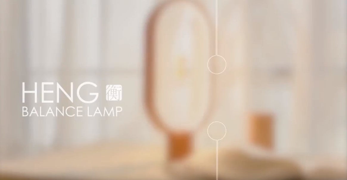 DesignNest Heng Balance Mini |Plastic Lamp Ellipse| Διακοσμητική λάμπα με μαγνητικό διακόπτη (Light Grey)