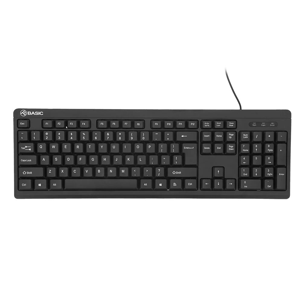 Tellur Basic Wired Keyboard US, USB – Μαύρο (US QWERTY, καλώδιο 1,35 m)