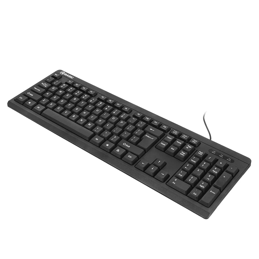 Tellur Basic Wired Keyboard US, USB – Μαύρο (US QWERTY, καλώδιο 1,35 m)