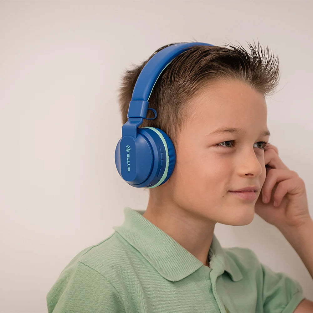 Tellur Buddy Over‑Ear Bluetooth Ακουστικά για Παιδιά, Bluetooth 5.3 – Μπλε