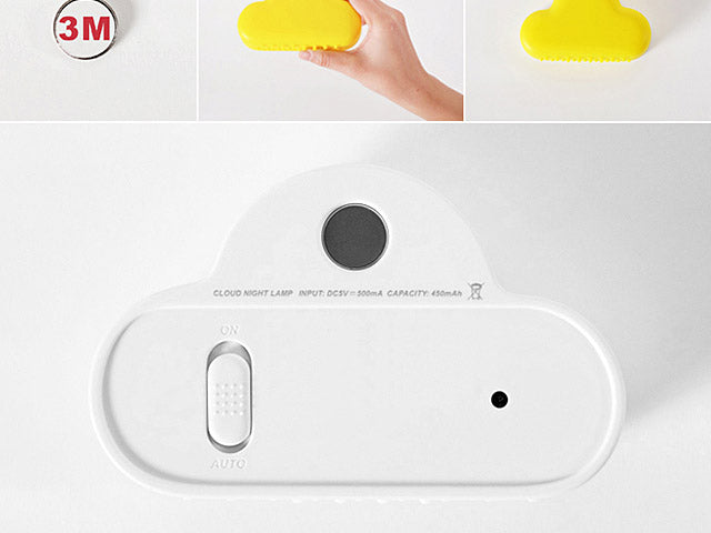 Designnest® NightLamp Cloud |MUID| Φωτάκι νυκτός συννεφάκι με ηχητική ενεργοποίηση (λευκό)