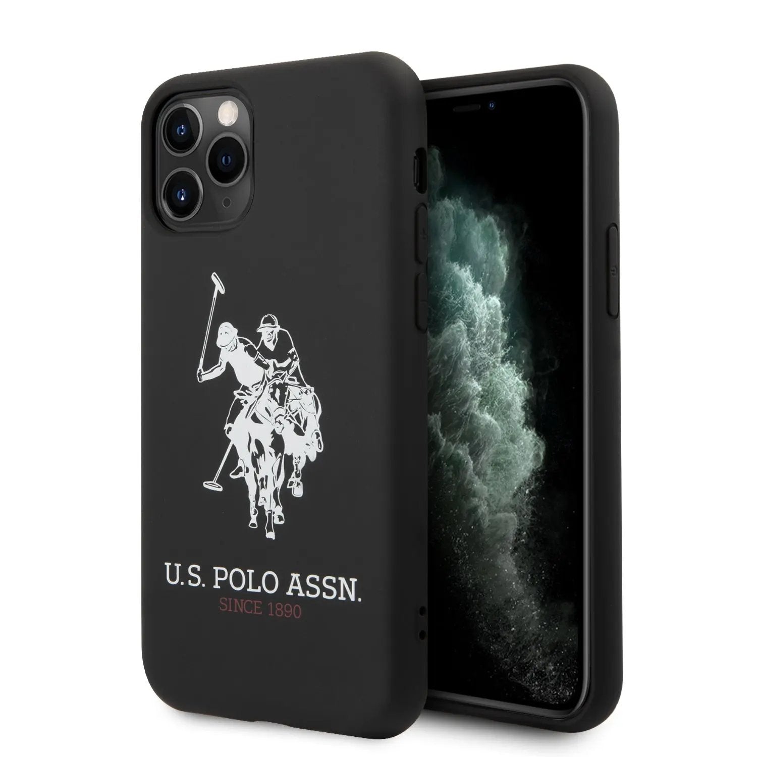 U.S. Polo Assn. “Big Horse Logo Collection” Θήκη προστασίας από σιλικόνη – iPhone 11 Pro Max (Μαύρο – USHCN65SLHRBK) – PhoneBazaar