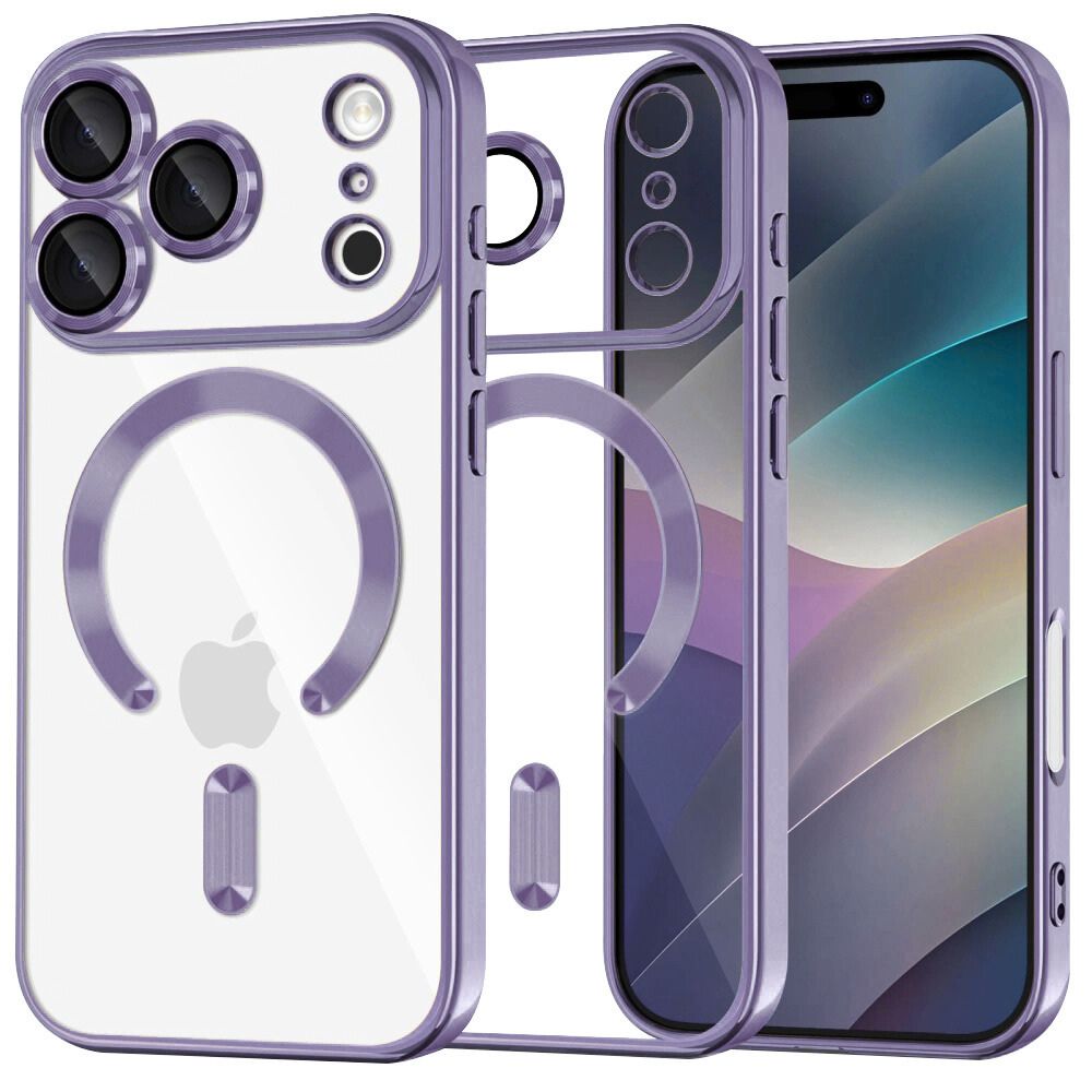 Θήκη Διάφανη MagSafe Gloss Μώβ για iPhone 17 Pro Max – PhoneBazaar