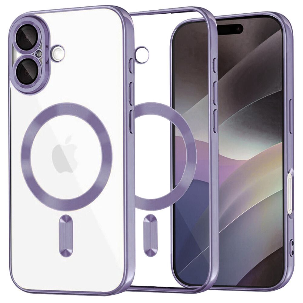 Θήκη Διάφανη MagSafe Gloss Μώβ για iPhone 17 – PhoneBazaar