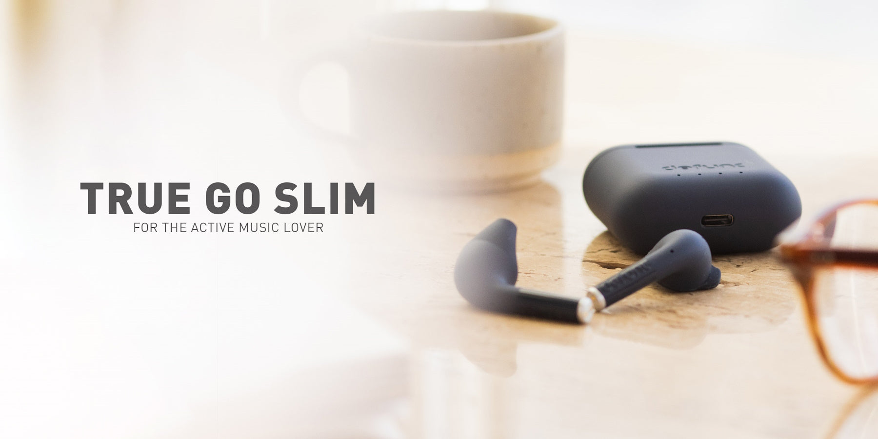 Defunc TRUE GO SLIM Bluetooth 5.2 Ασύρματα True Wireless Ακουστικά με θήκη (μαύρο)
