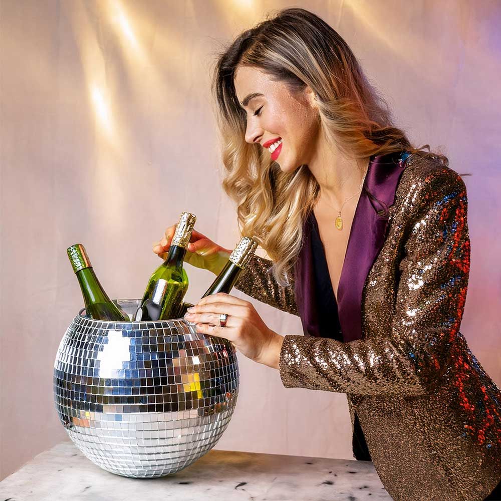 Disco Ball Ice Bucket  Gold - Κουβάς Πάγου Ντισκομπάλα – Προσθέστε Λάμψη στα Πάρτι σας