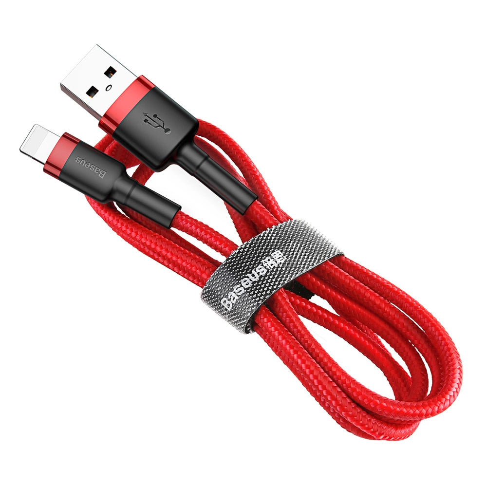 Καλώδιο Baseus Cafule Usb-a Σε Lightning 1m 2.4a – Κόκκινο – PhoneBazaar