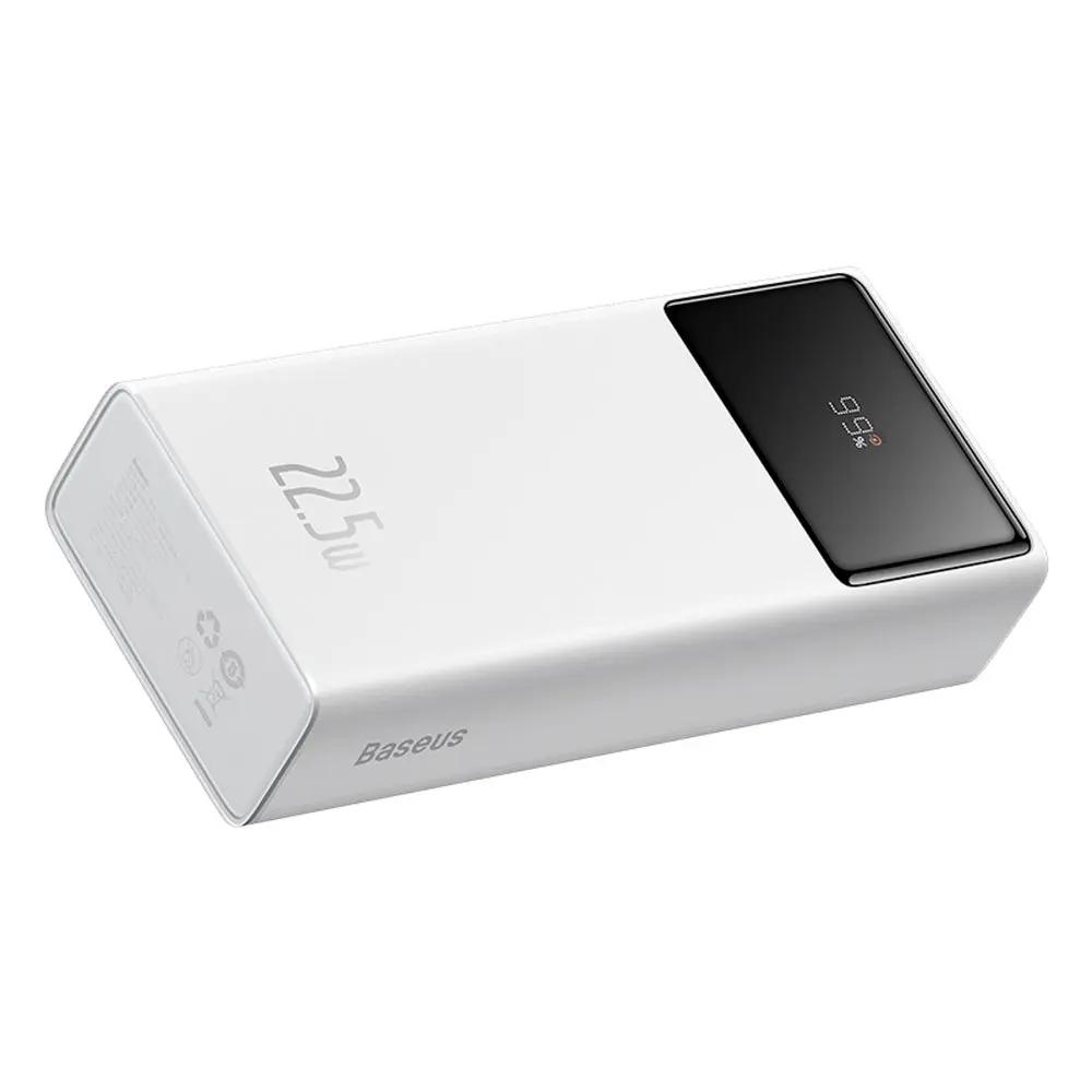 Baseus EnerFill FP41 Power Bank 30000mAh 22.5W με 2 Θύρες USB-A και Θύρα USB-C Λευκό Baseus