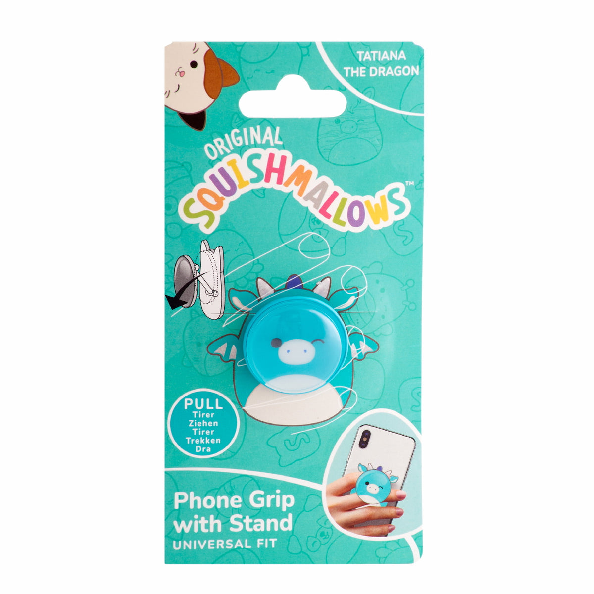 Lazerbuilt Squishmallows Tatiana the Dragon – Universal Phone Grip & Βάση Στήριξης
