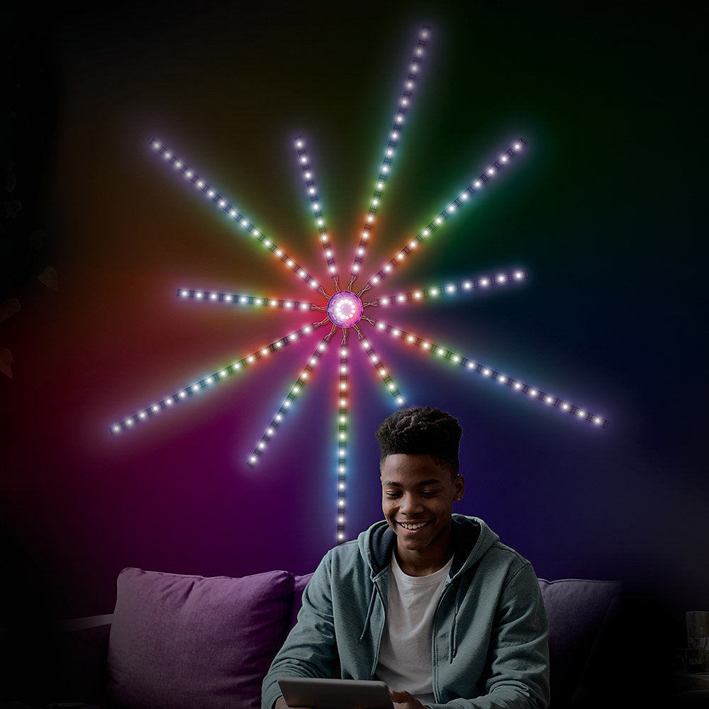 The Source –  LED Burst Light Set – Πολύχρωμο Φωτιστικό με Τηλεχειριστήριο & Rainbow Εφέ