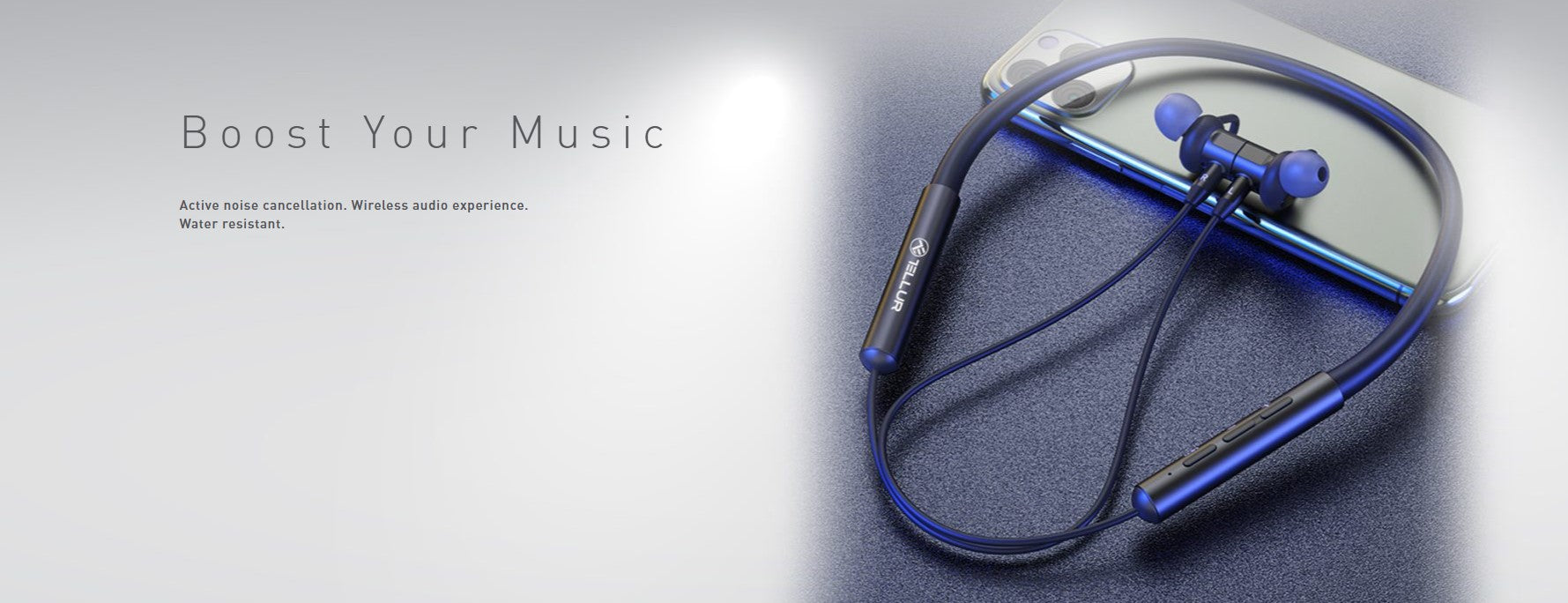 Tellur Ego Bluetooth In‑Ear Ακουστικά με ANC, IPX4, Bluetooth 5.0 & Multipoint – Μαύρο