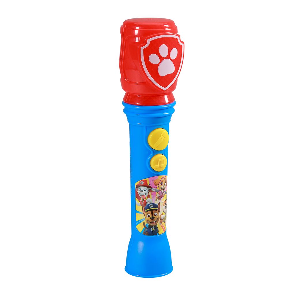 eKids Paw Patrol Ασύρματο Μικρόφωνο Karaoke για παιδιά με ενσωματωμένη μουσική, φωτισμό, Sound Effects (PW-070) (Κόκκινο/Μπλε/Κίτρινο)